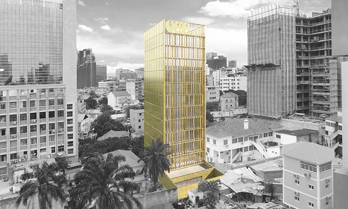 Torre Manuel Caldeira Luanda - Fotomontagem